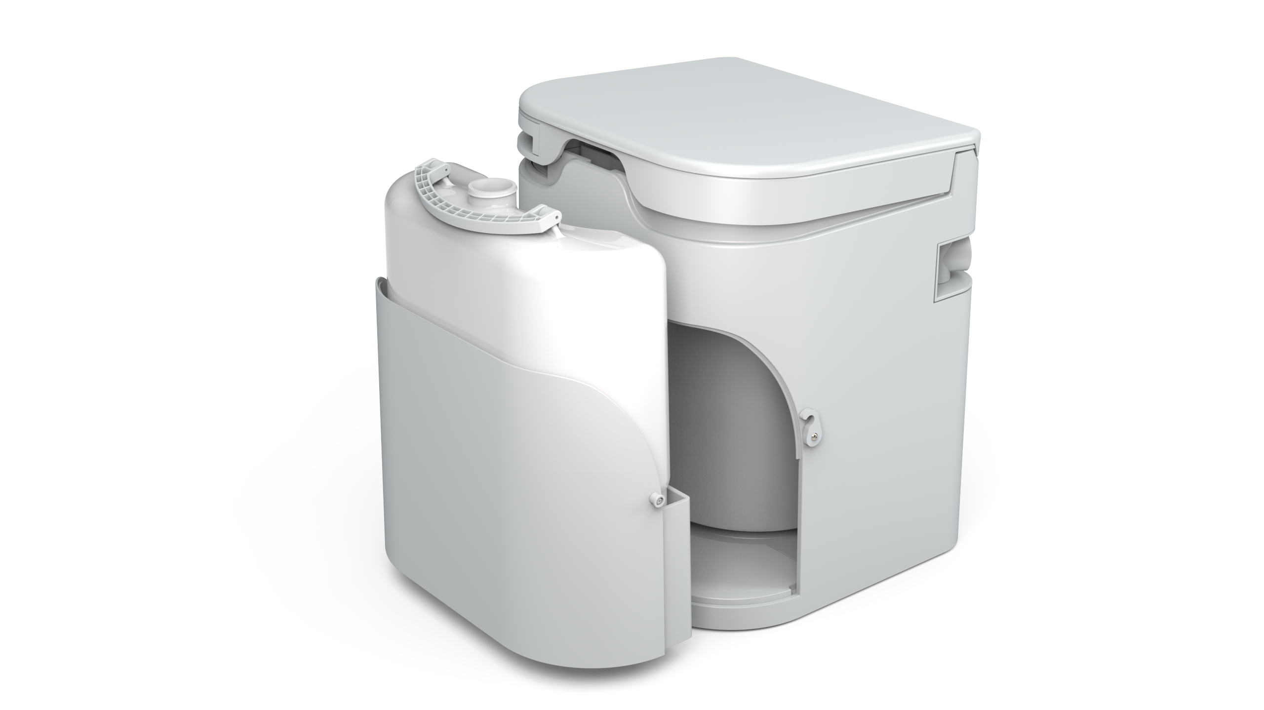 OGO Origin Composting Waterless Toilet, Liquid Bottle Removed