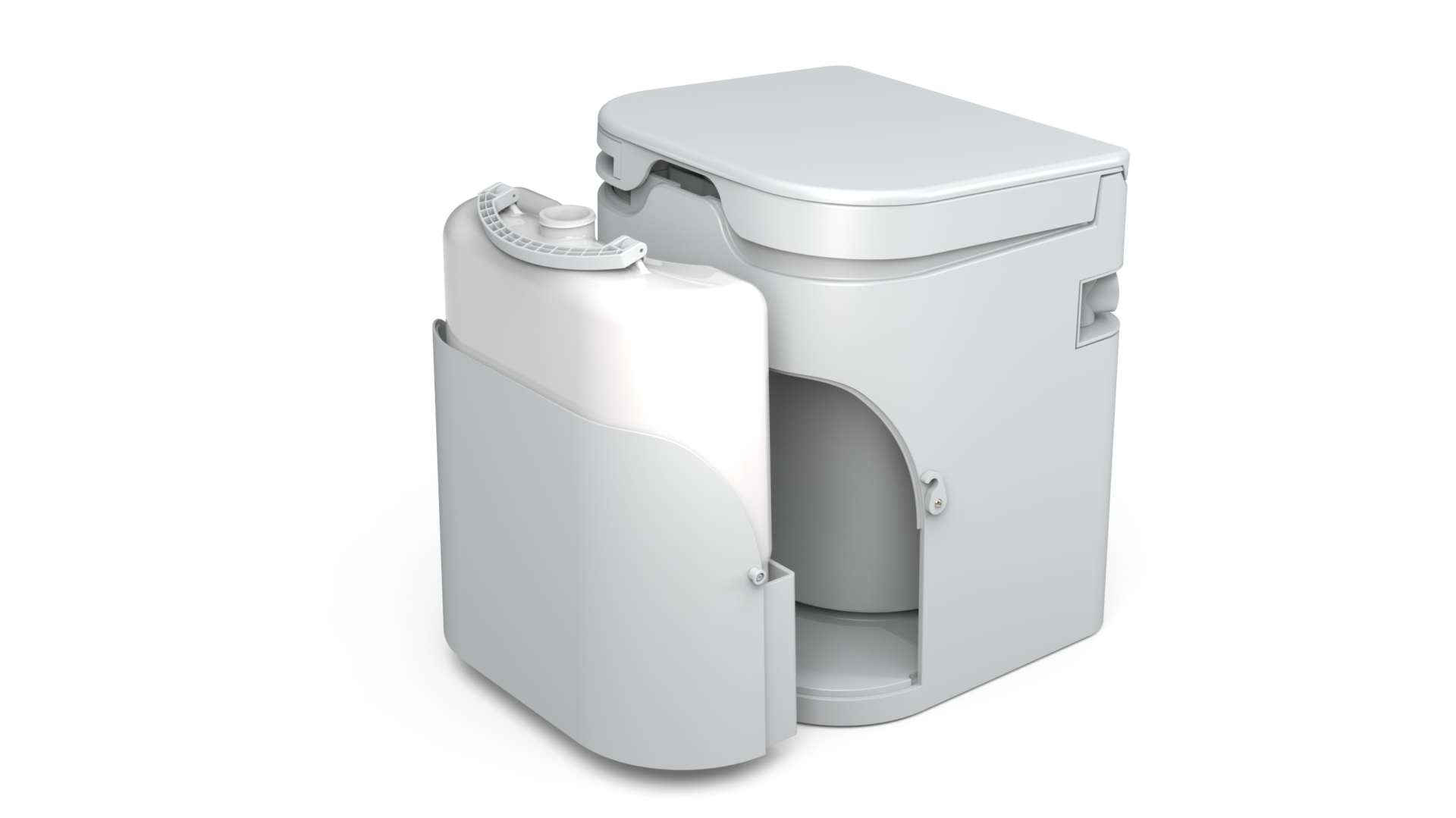 OGO Origin Composting Waterless Toilet, Liquid Bottle Removed