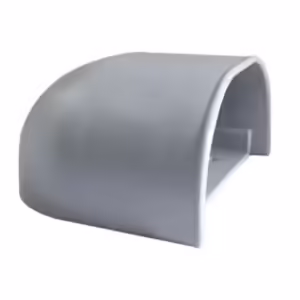 Exterior Shell Vent Cover for venting a composting toilet on your Tiny Home, Motor Home or Campervan